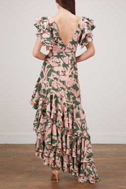 Chocolate Dress in Jardin Tropical Verde: additional image
