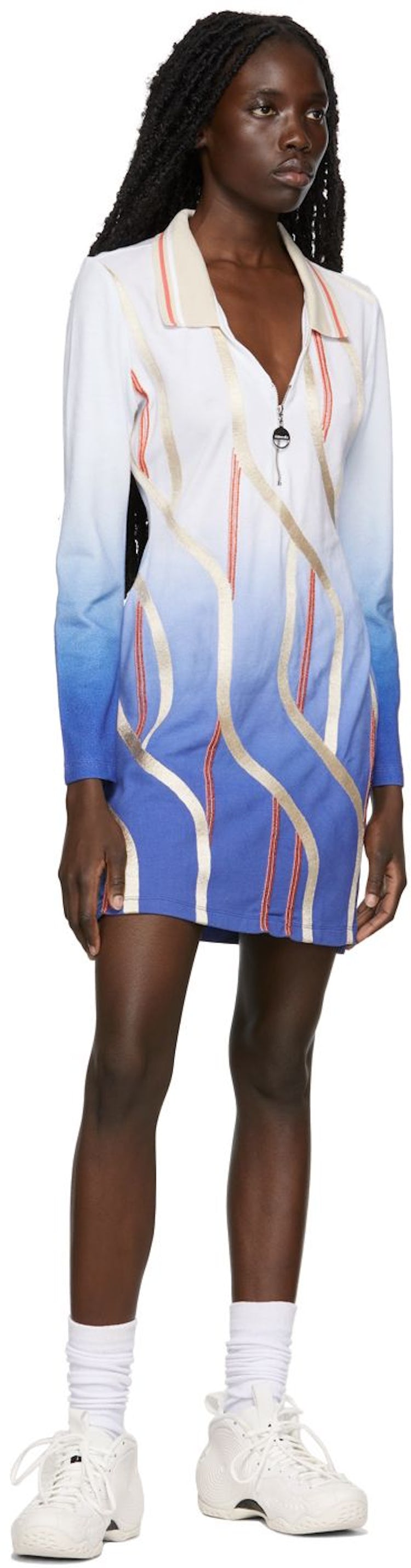 Blue Braid Polo Dress: image 1