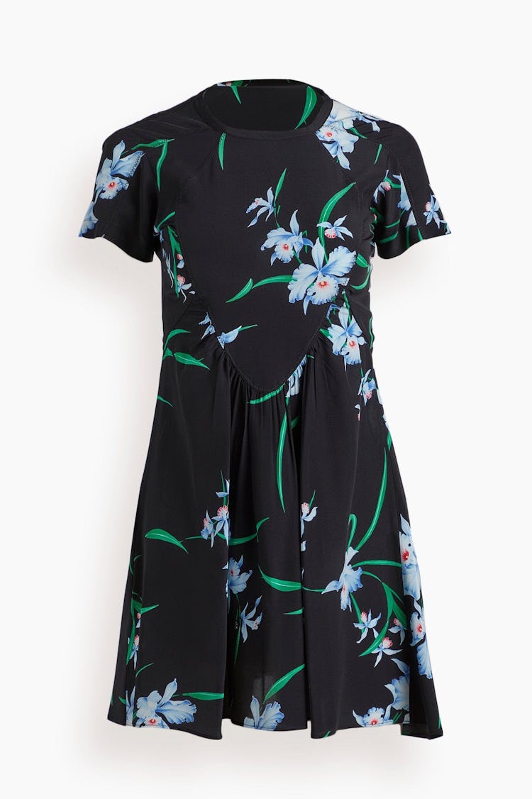 Dress in Stampa Fondo Nero: image 1