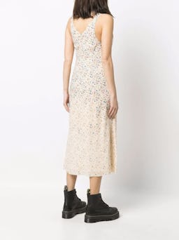 Grunge Floral Midi Slip Dress: additional image