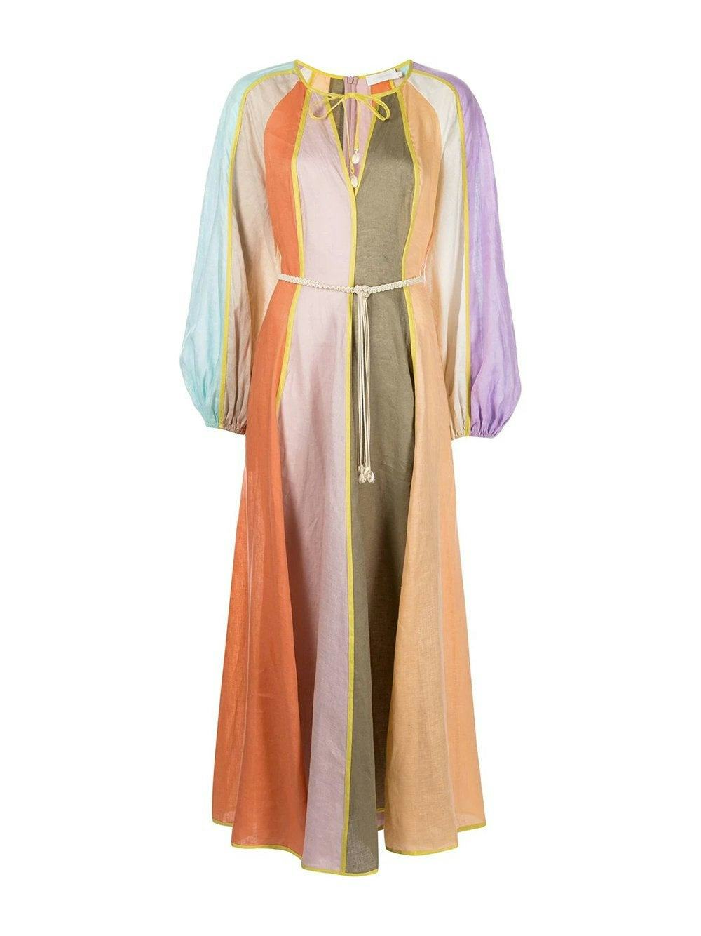 Lola Balloon Sleeve Midi Dress: image 1