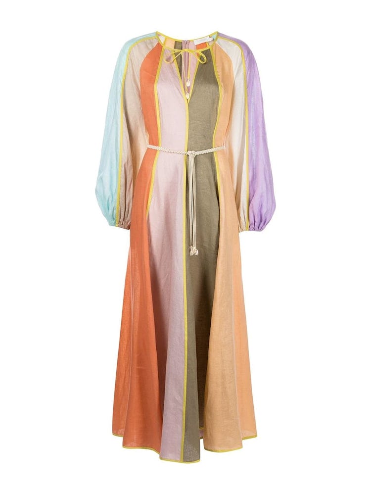 Lola Balloon Sleeve Midi Dress: image 1