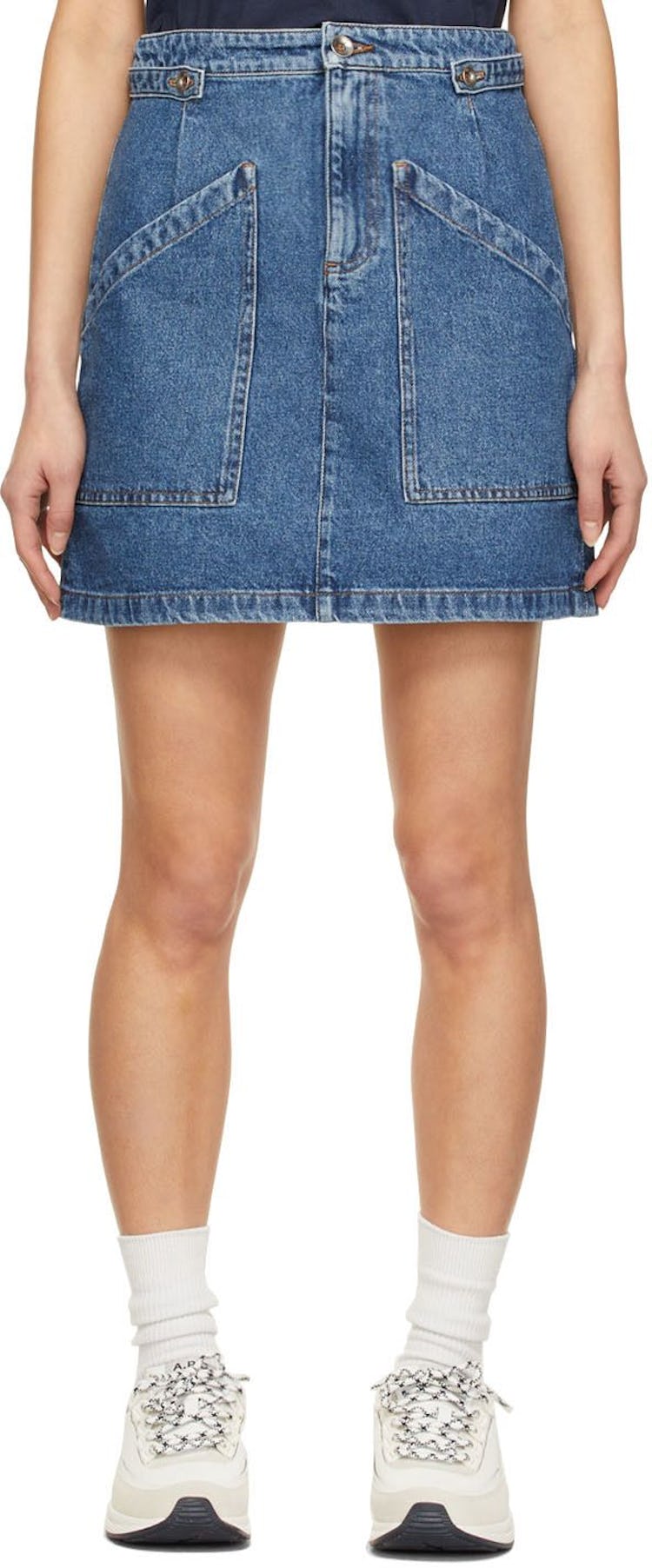Blue Claudie Skirt: image 1