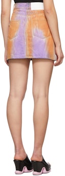 Purple & Orange Spray Paint Skirt: additional image