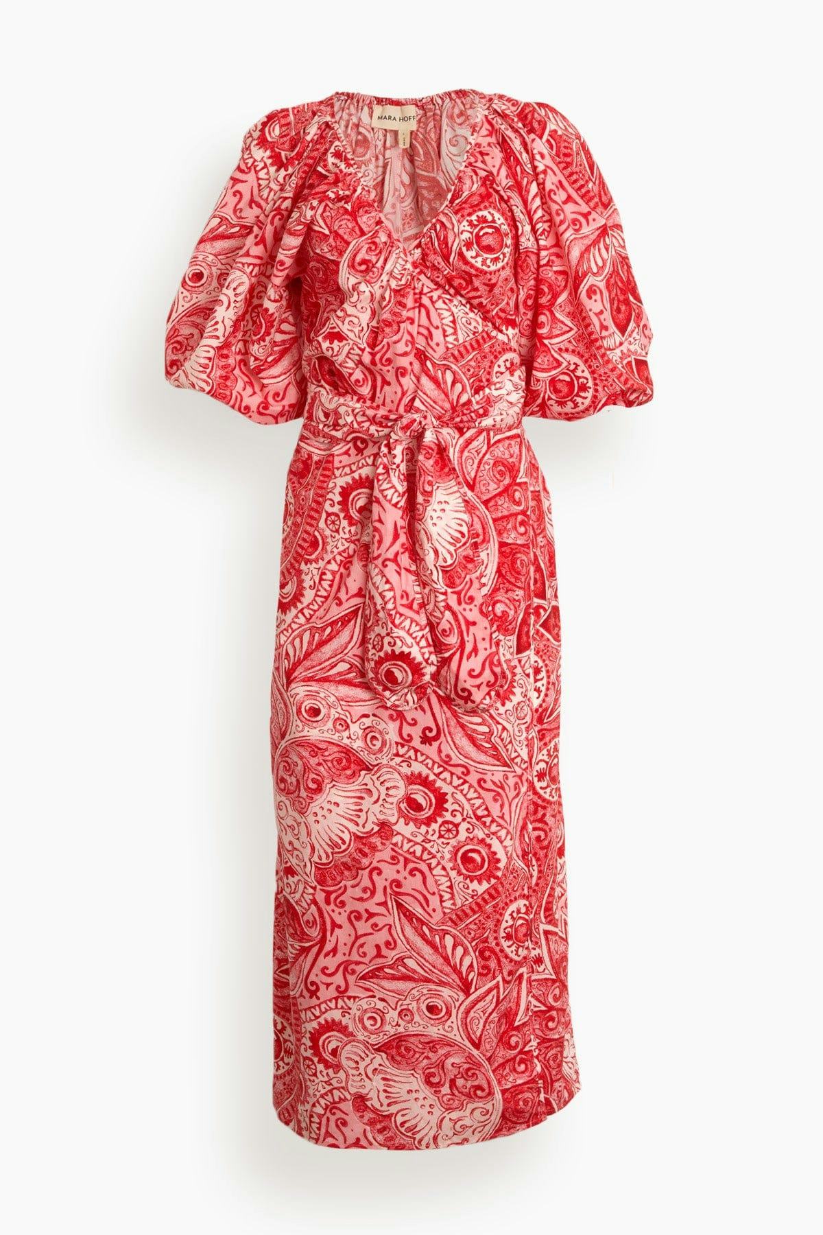 Adonia Fila Dress in Red Multi: image 1