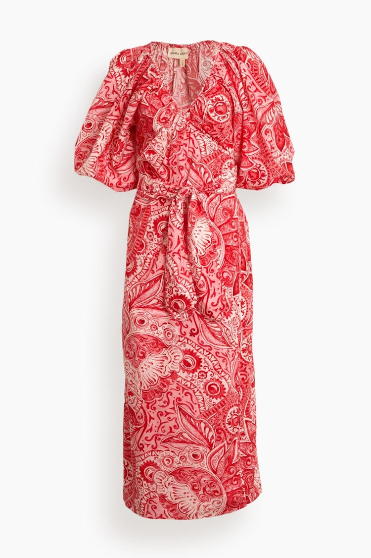 Adonia Fila Dress in Red Multi: image 1