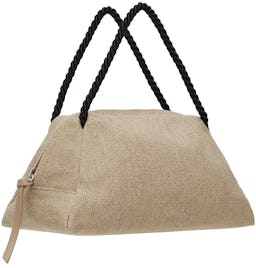 Beige Sun Top Handle Bag: image 1