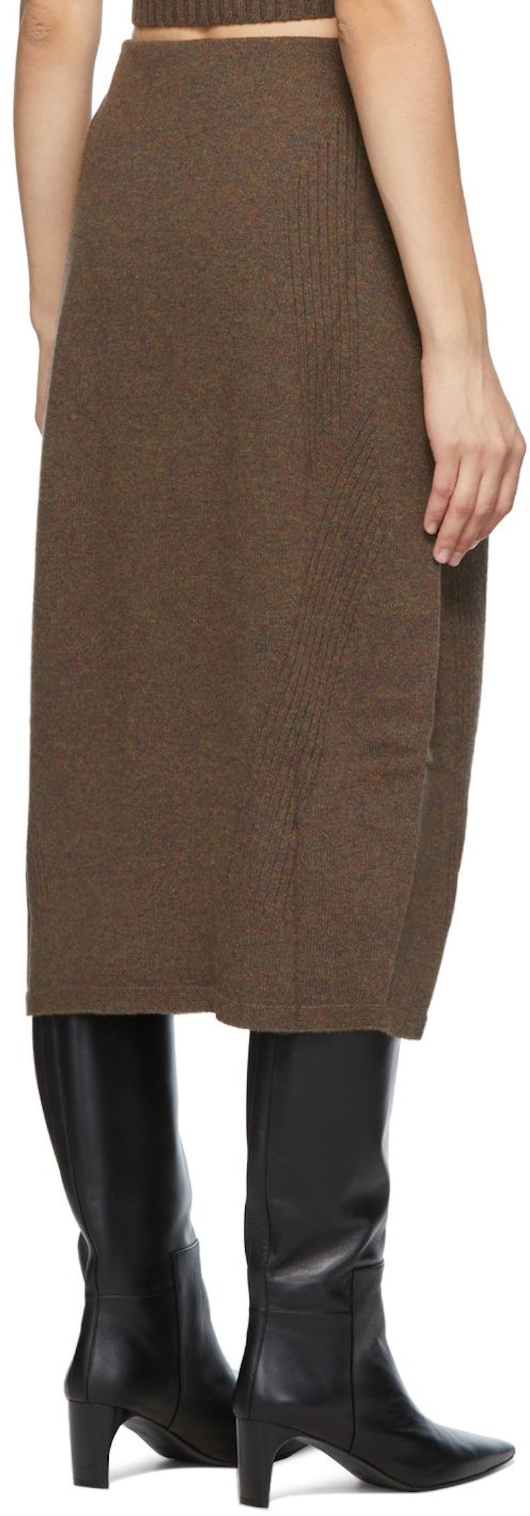 Wool Wholegarment Cocoon Skirt: additional image