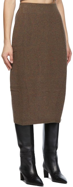 Wool Wholegarment Cocoon Skirt: additional image