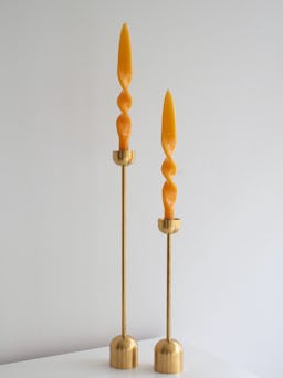 taper candle set (honey): image 1