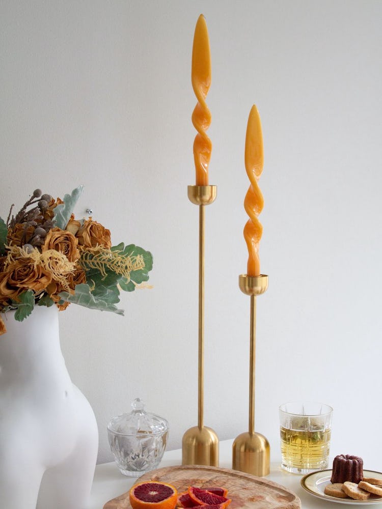 taper candle set (honey): additional image