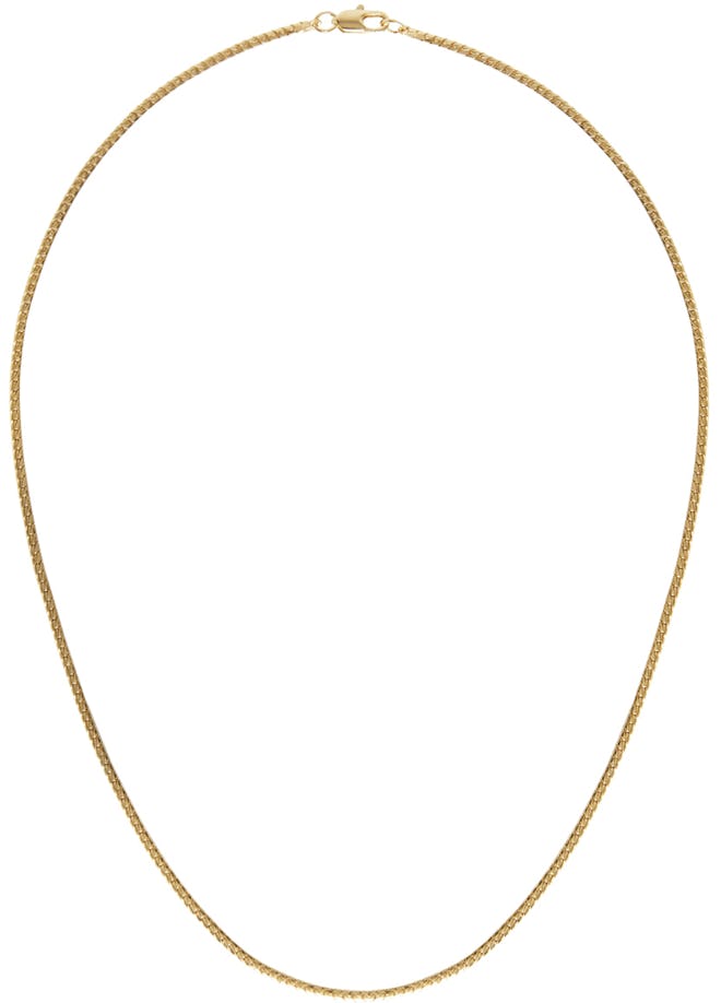 Gold Mini Omega Chain Necklace: image 1