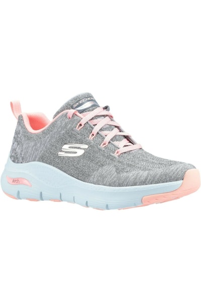Skechers Womens/Ladies Arch Fit Comfy Wave Sneakers (Gray): image 1