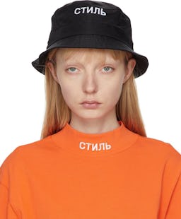 Black 'CTNMB' Bucket Hat: additional image