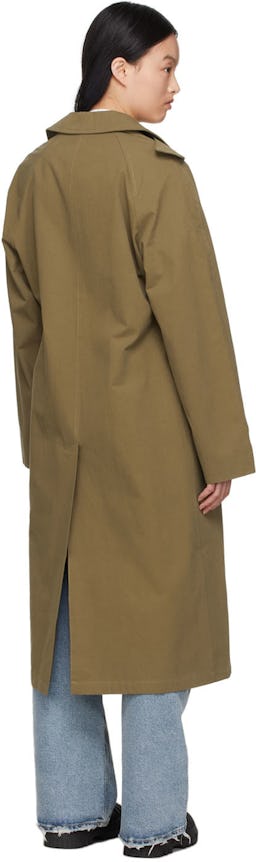 Khaki Globe Trench Coat: additional image