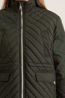 Recycled Ripstop Quilted Jacket in Dark Green: image 1