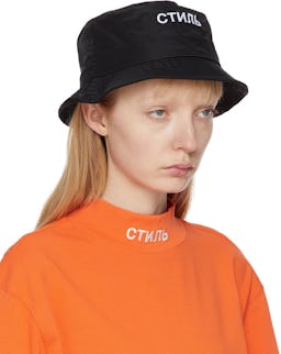 Black 'CTNMB' Bucket Hat: additional image