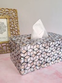 Kaya Mother of Pearl Tissue Box Cover: image 1