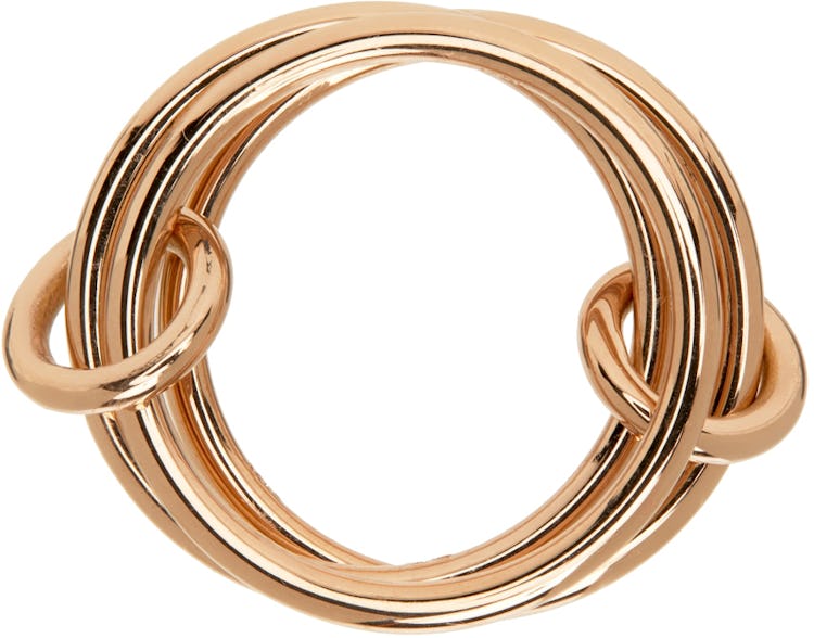 SSENSE Exclusive Rose Gold Solarium Ring: additional image