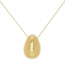 Gold Egg Pendant Necklace: image 1