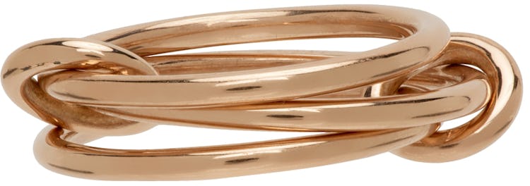 SSENSE Exclusive Rose Gold Solarium Ring: additional image