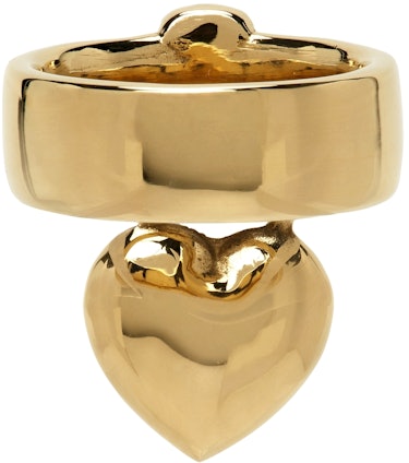 Gold Amorina Charm Ring: additional image