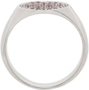 SSENSE Exclusive Silver Birthstone Garnet Ring: additional image