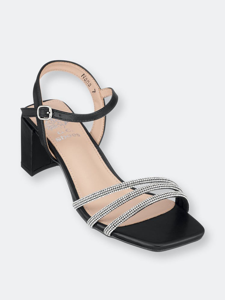 Nana Black Heeled Sandals: image 1