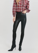 High Waisted Faux Leather Leggings: additional image