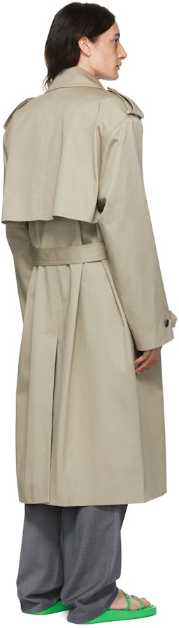 Khaki Eugene Trench Coat: additional image