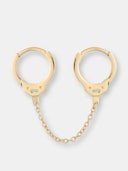 Handcuff Chain Huggie Earring: additional image