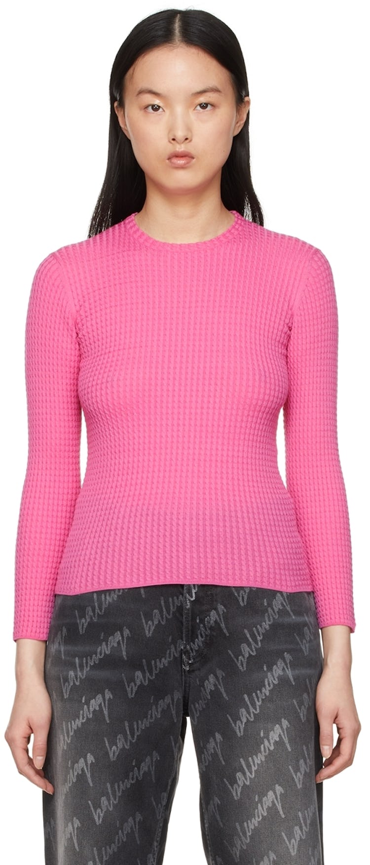 Pink Wool Sweater: image 1