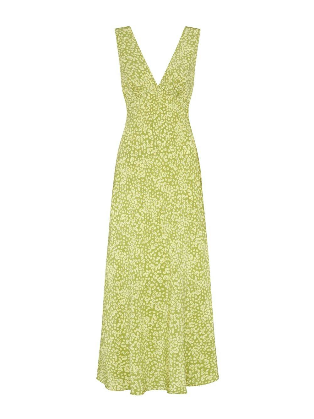 Plunge Slip Daisy Print Dress: image 1
