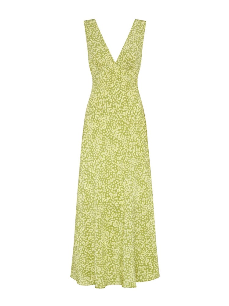Plunge Slip Daisy Print Dress: image 1