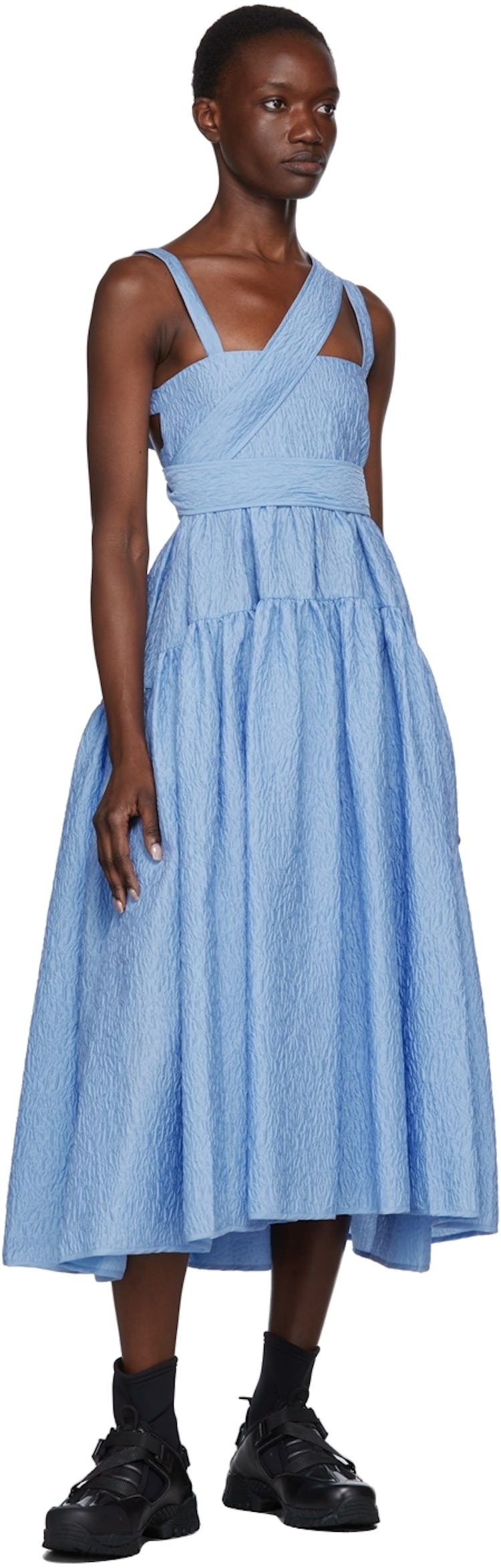 Blue Johanna Mid-Length Dress: additional image