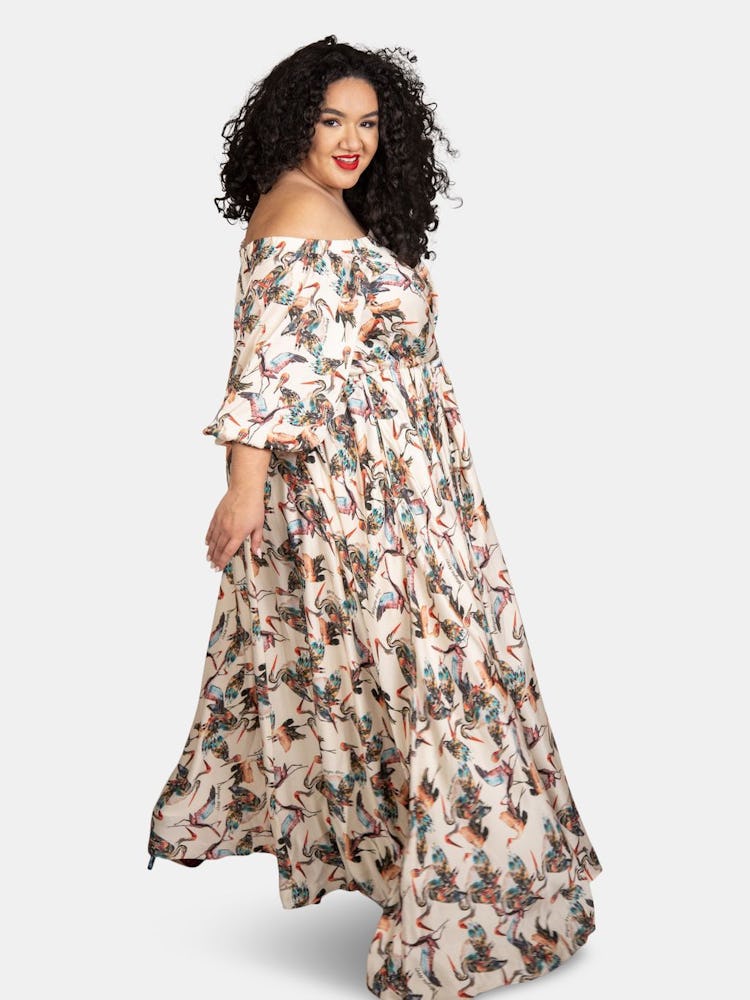 Crane Maxi Dress: image 1