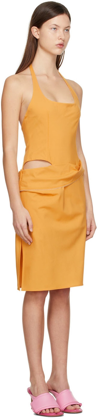 Orange 'La Robe Hielo' Mini Dress: additional image