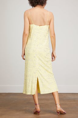 Scintilla Jersey Slip Dress in Canary Yellow: additional image