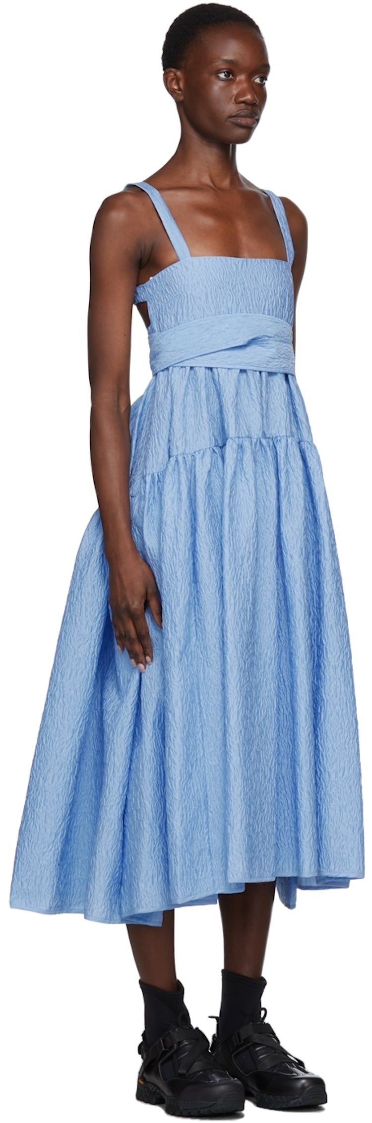 Blue Johanna Mid-Length Dress: additional image