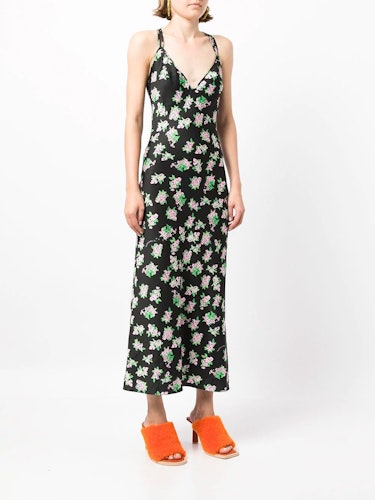 Pixel Flower Slip Dress: additional image