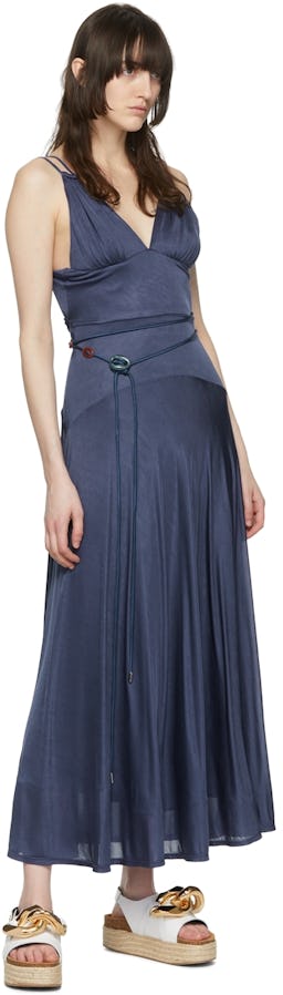 SSENSE Exclusive Blue Sylvia Midi Dress: additional image