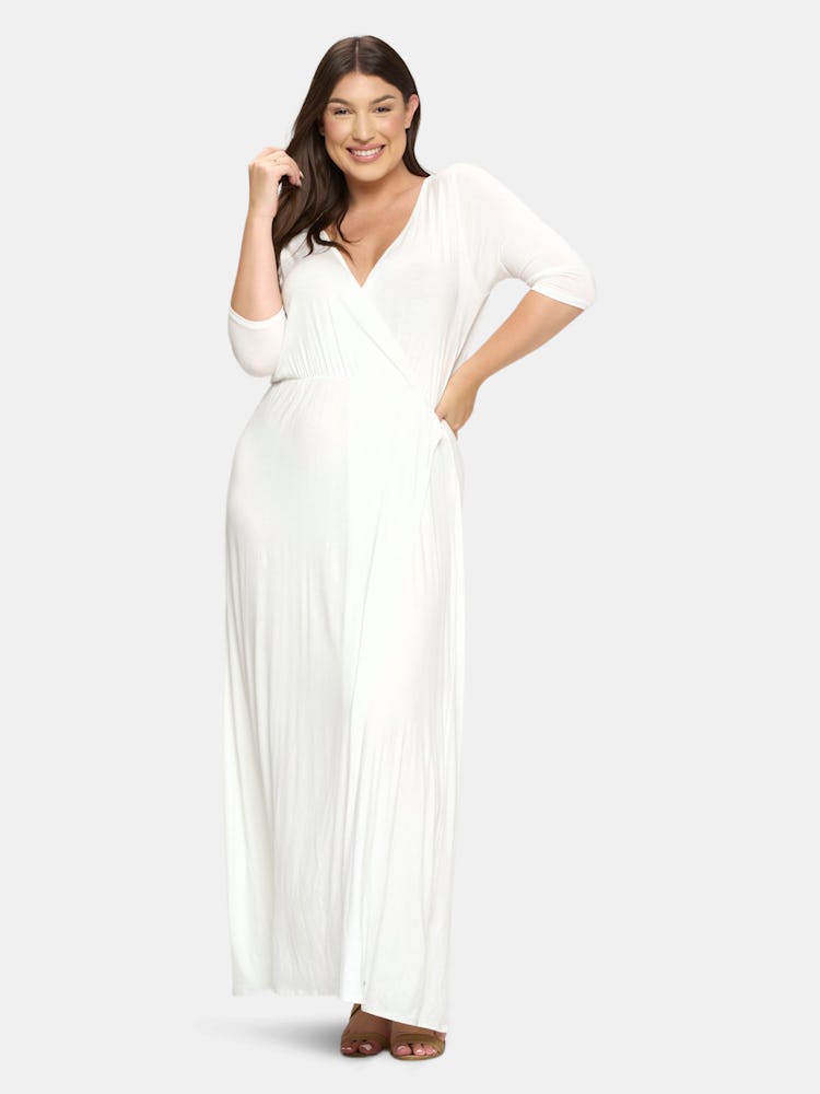 Maxi Wrap Dress: image 1