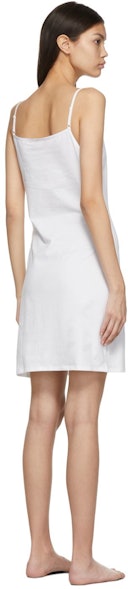 White Cotton Slip Dress: additional image