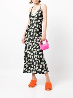 Pixel Flower Slip Dress: additional image