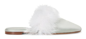 Manon mules with detachable feathers: image 1