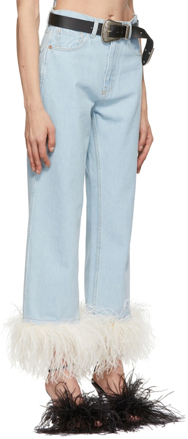 Blue Cropped Jeans: additional image