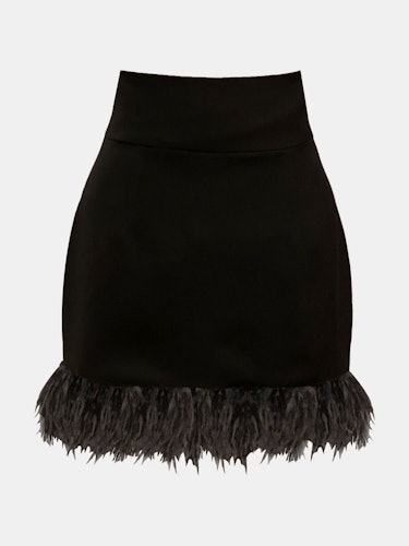 4th St. Feather Mini Skirt: additional image