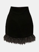 4th St. Feather Mini Skirt: additional image
