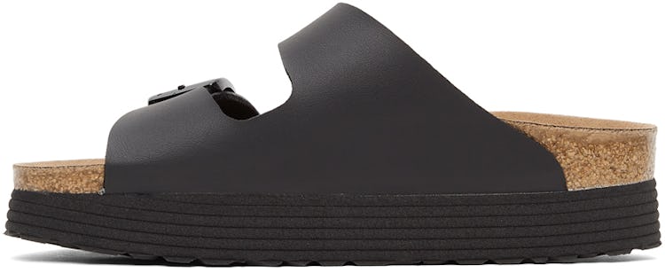 Black Papillio Birko-Flor Narrow Arizona Platform Sandals: additional image