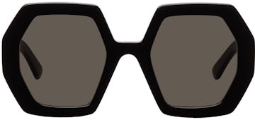Black Hexagonal Sunglasses: image 1